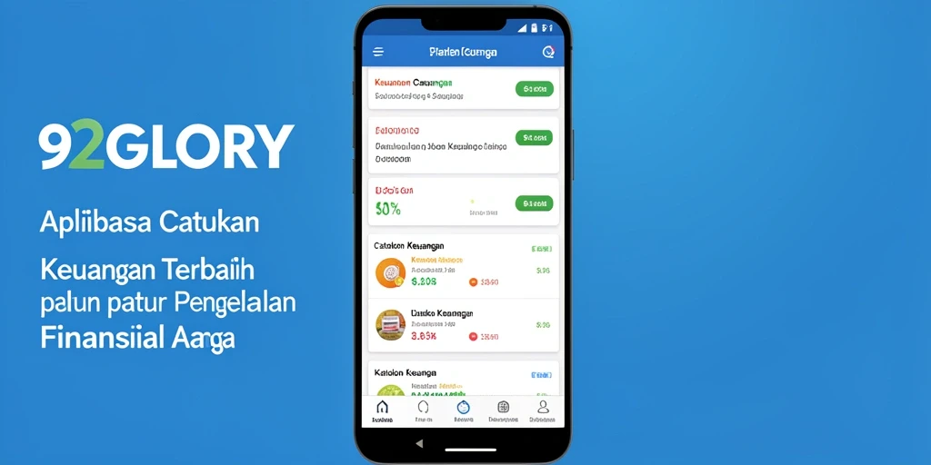Tampilan antarmuka utama 92GLORY yang sederhana dan efektif.