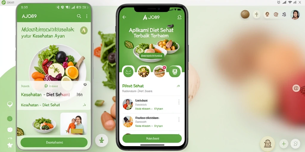 Tampilan antarmuka AJO89 yang menarik untuk diet sehat.