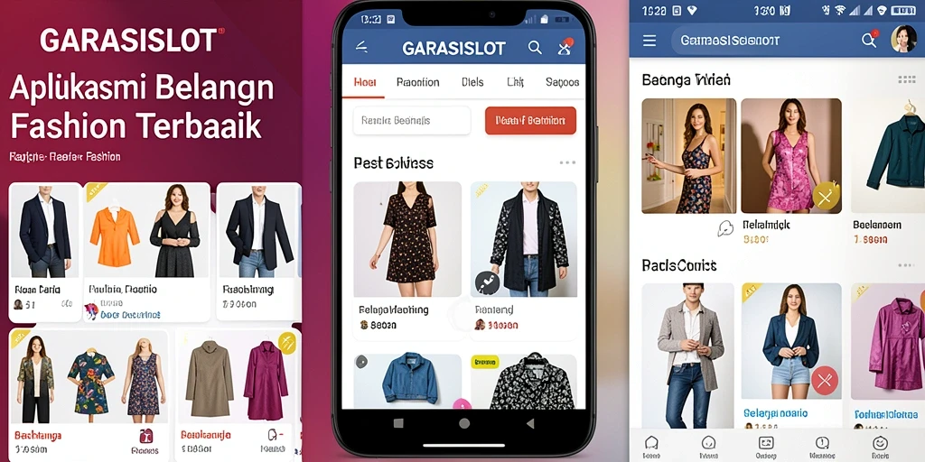 Tampilan antarmuka aplikasi GARASISLOT yang stylish dan sederhana.