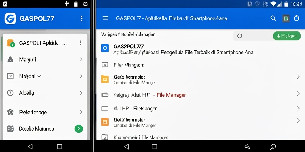 Antarmuka GASPOL77 yang sederhana dan mudah digunakan untuk mengelola file.