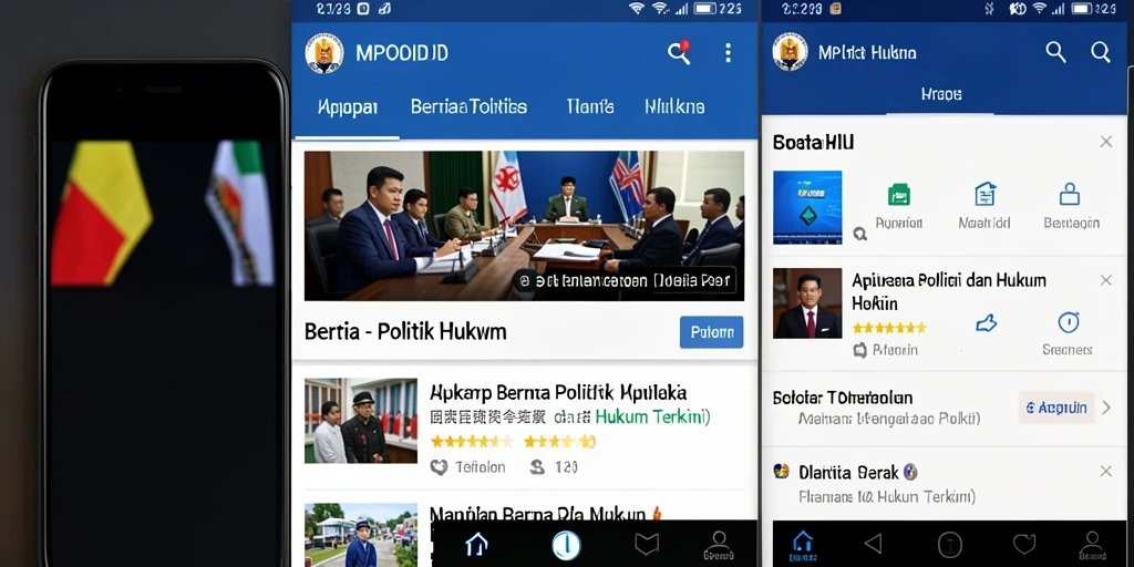 Antarmuka aplikasi MPOID dengan tampilan berita terkini.