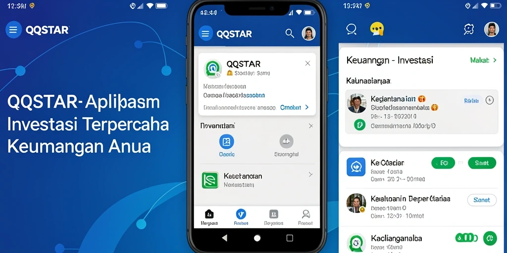 Tampilan antarmuka pengguna QQSTAR yang intuitif dan informatif.