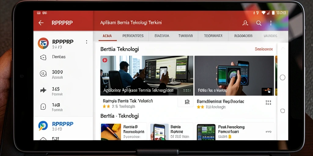 Tampilan antarmuka utama RPRPRP yang modern dan informatif.