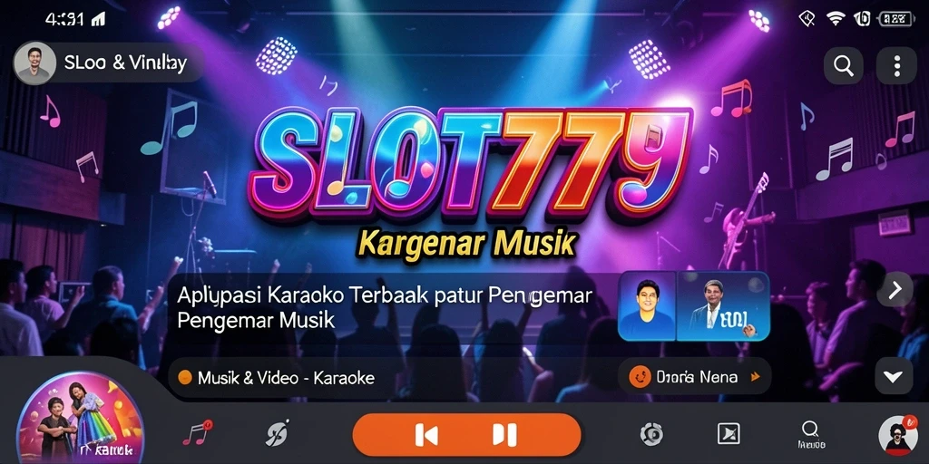 Tampilan antarmuka SLOT777 yang intuitif dan menarik untuk karaoke.